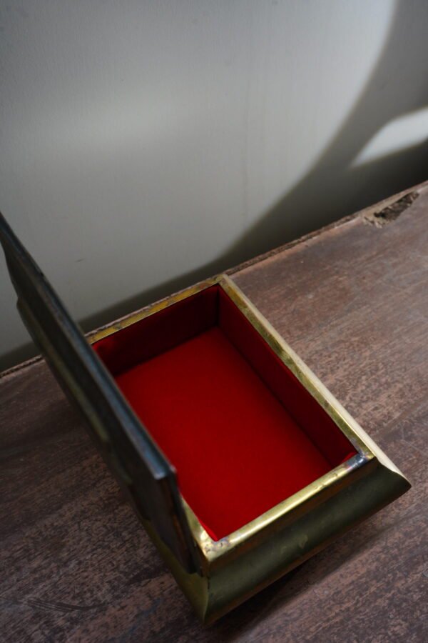 German Silver Box with Mirror - Image 2