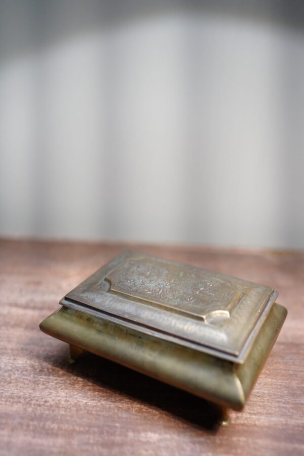 German Silver Box with Mirror - Image 4