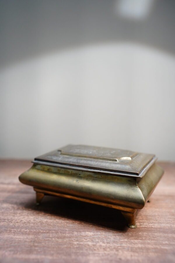 German Silver Box with Mirror - Image 3