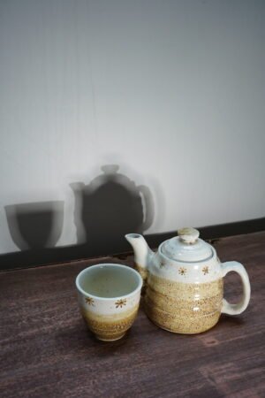 Japanese Kettle with a Cup