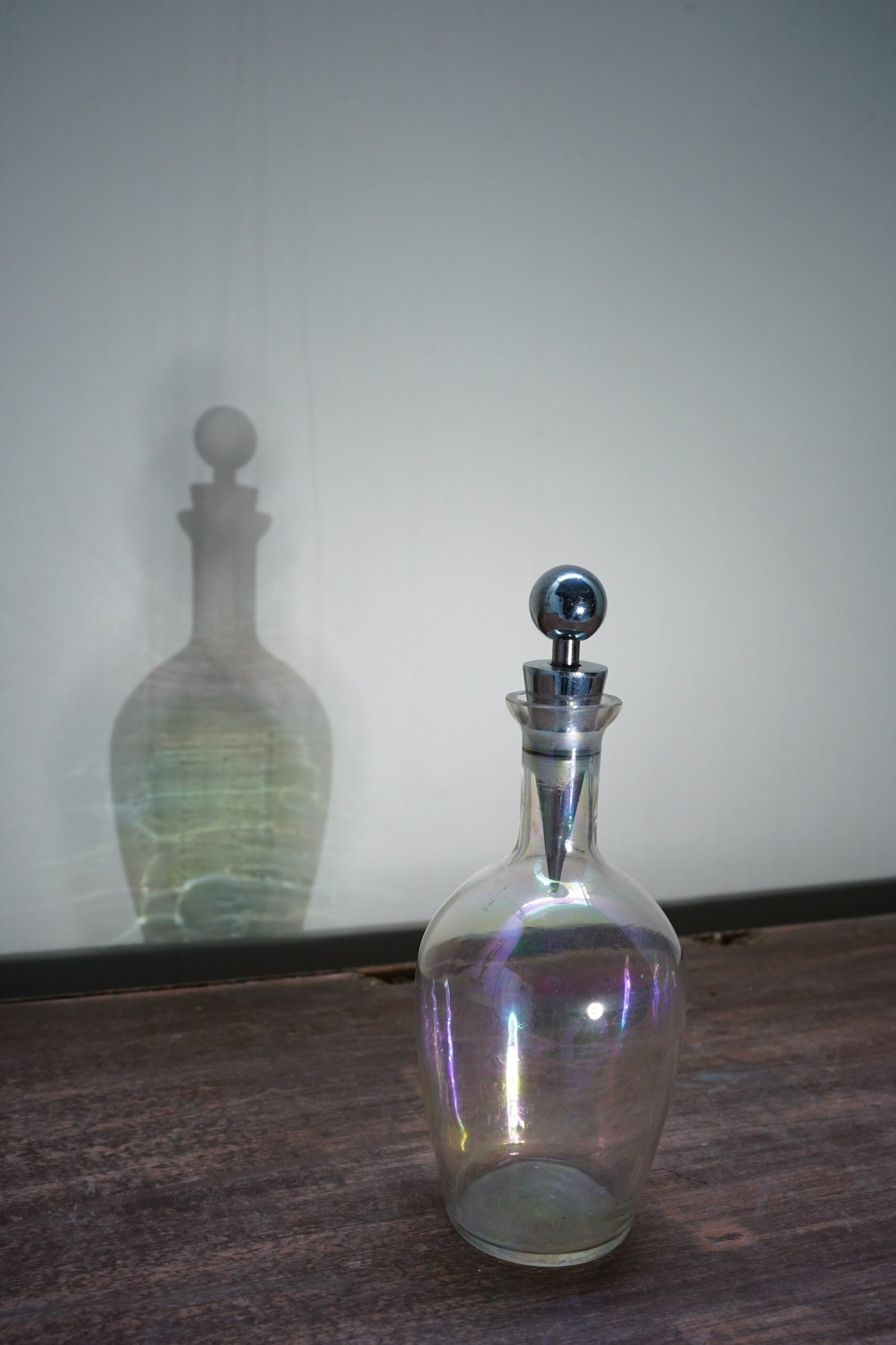Rainbow Glass Decanter