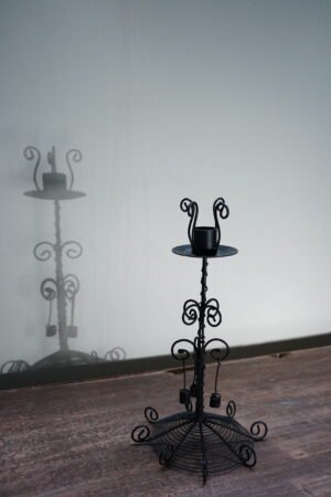 Gothic Iron Candle Holder