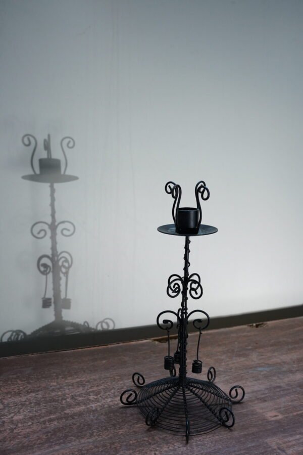 Gothic Iron Candle Holder