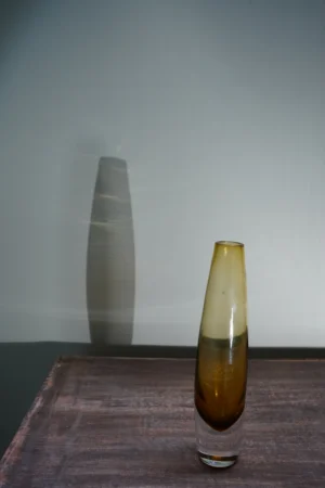 Ambered Glass Vase