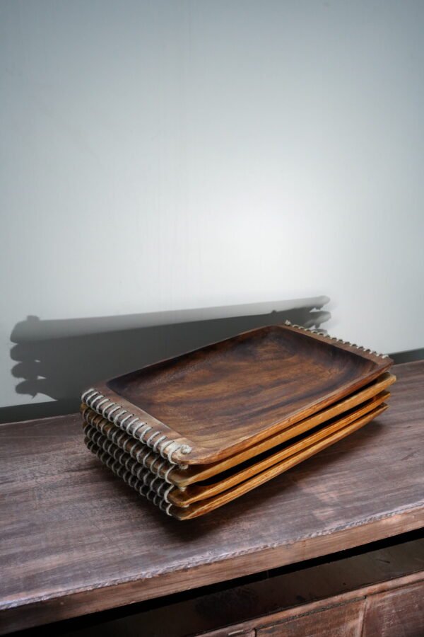 Rustic Wooden Tray - Image 3
