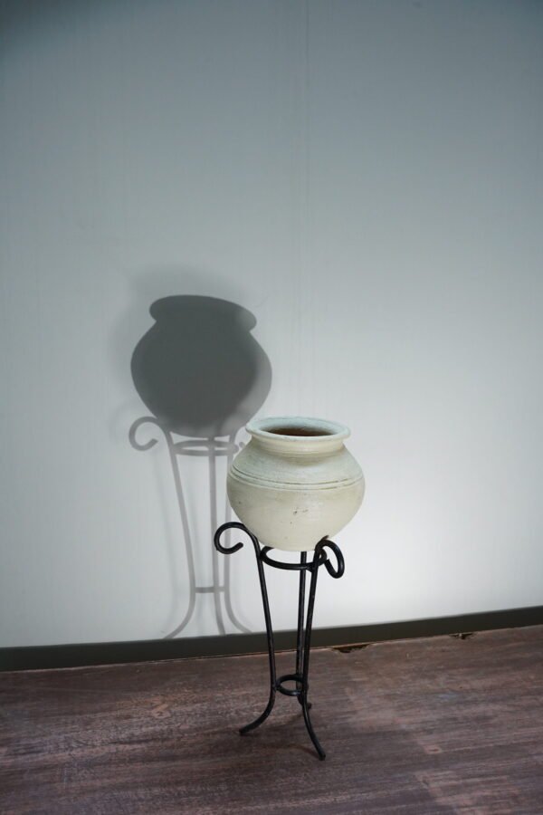 Vessel with Metal Stand