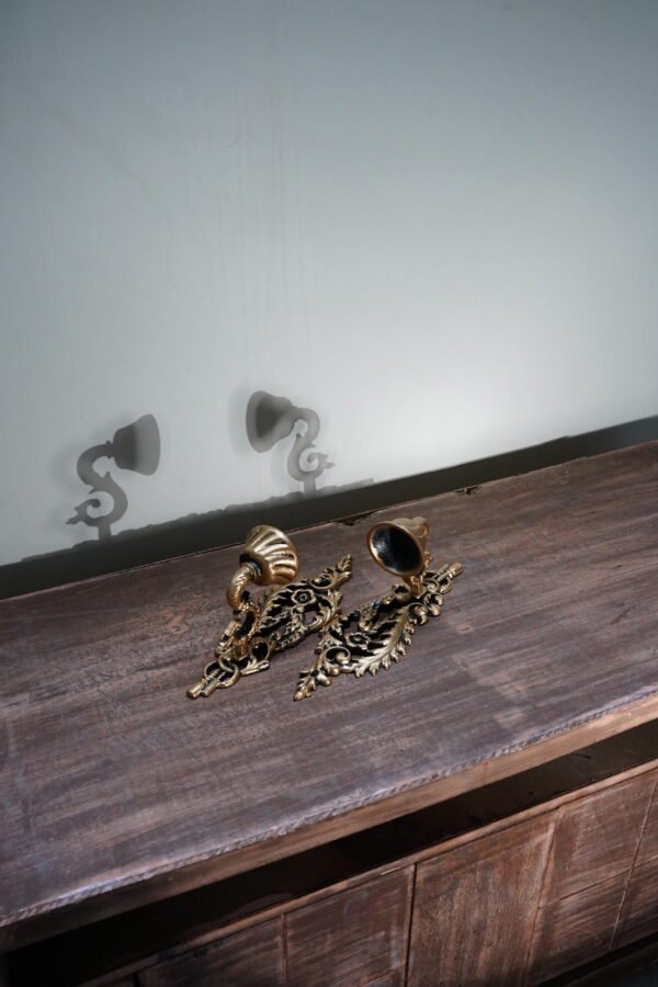 Vintage Candle Sconces (Pair) - Image 2