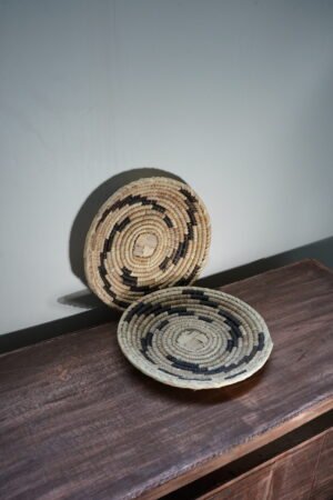 Black Designed Wicker Basket