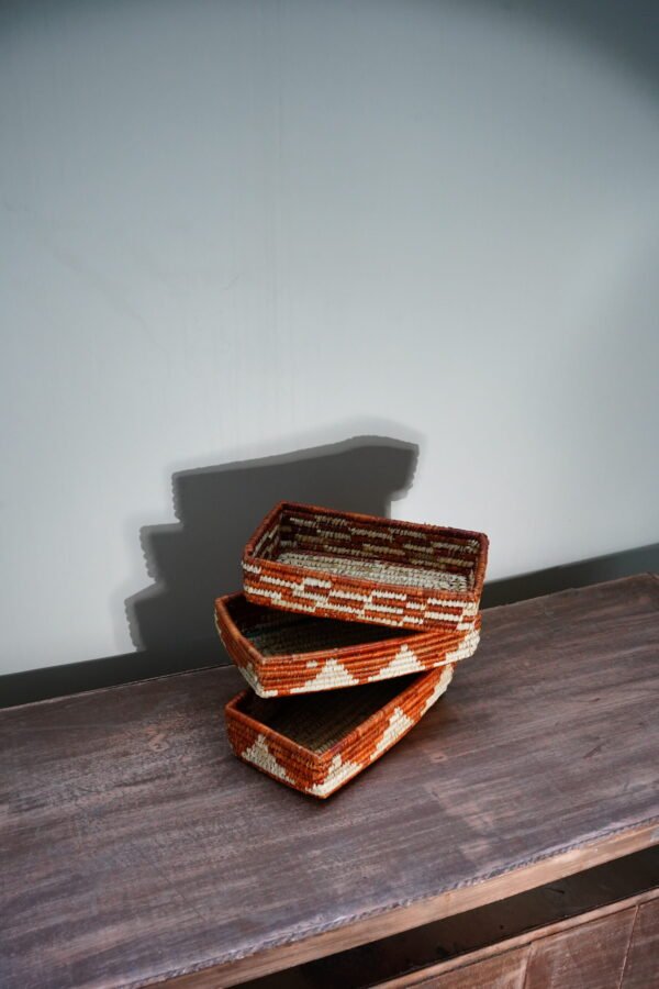 Orange Wicker Basket