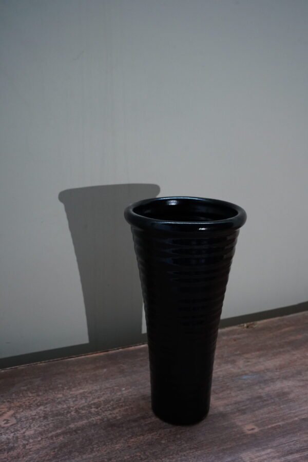 Black Ceramic Vase