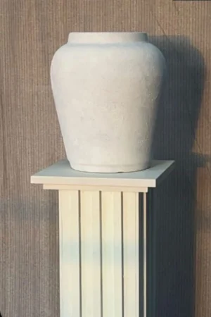 Textured White Vessel